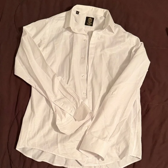 Milano Crisp White Dress Shirt - Picture 1 of 5